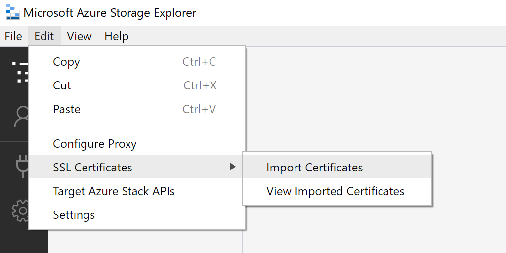 'Import certificates'