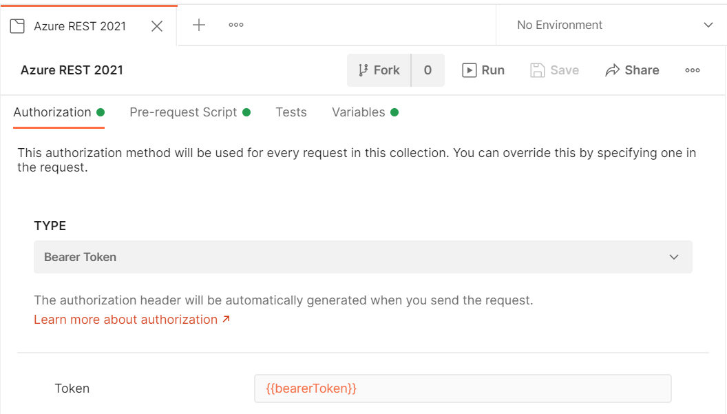 Postman authorization