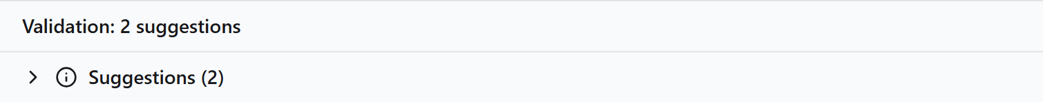 Editor showing validation errors and warnings