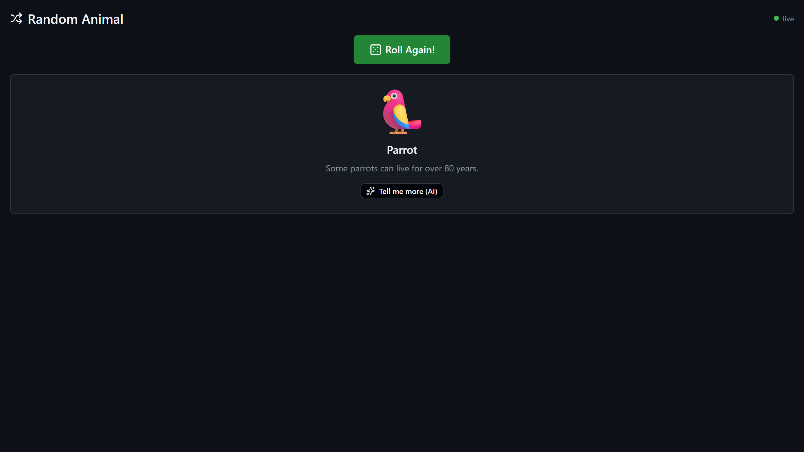 random-animal screenshot