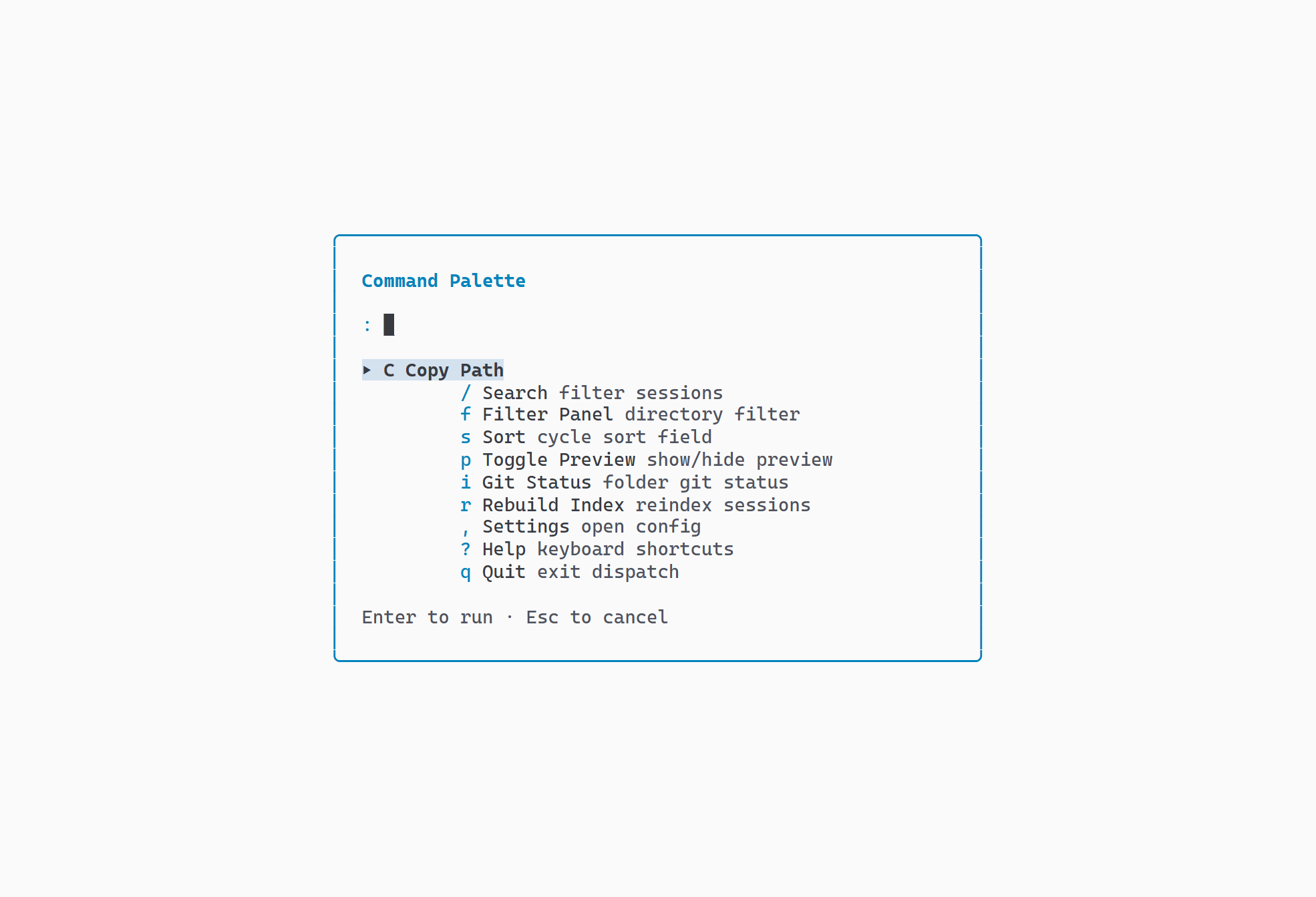 Command Palette