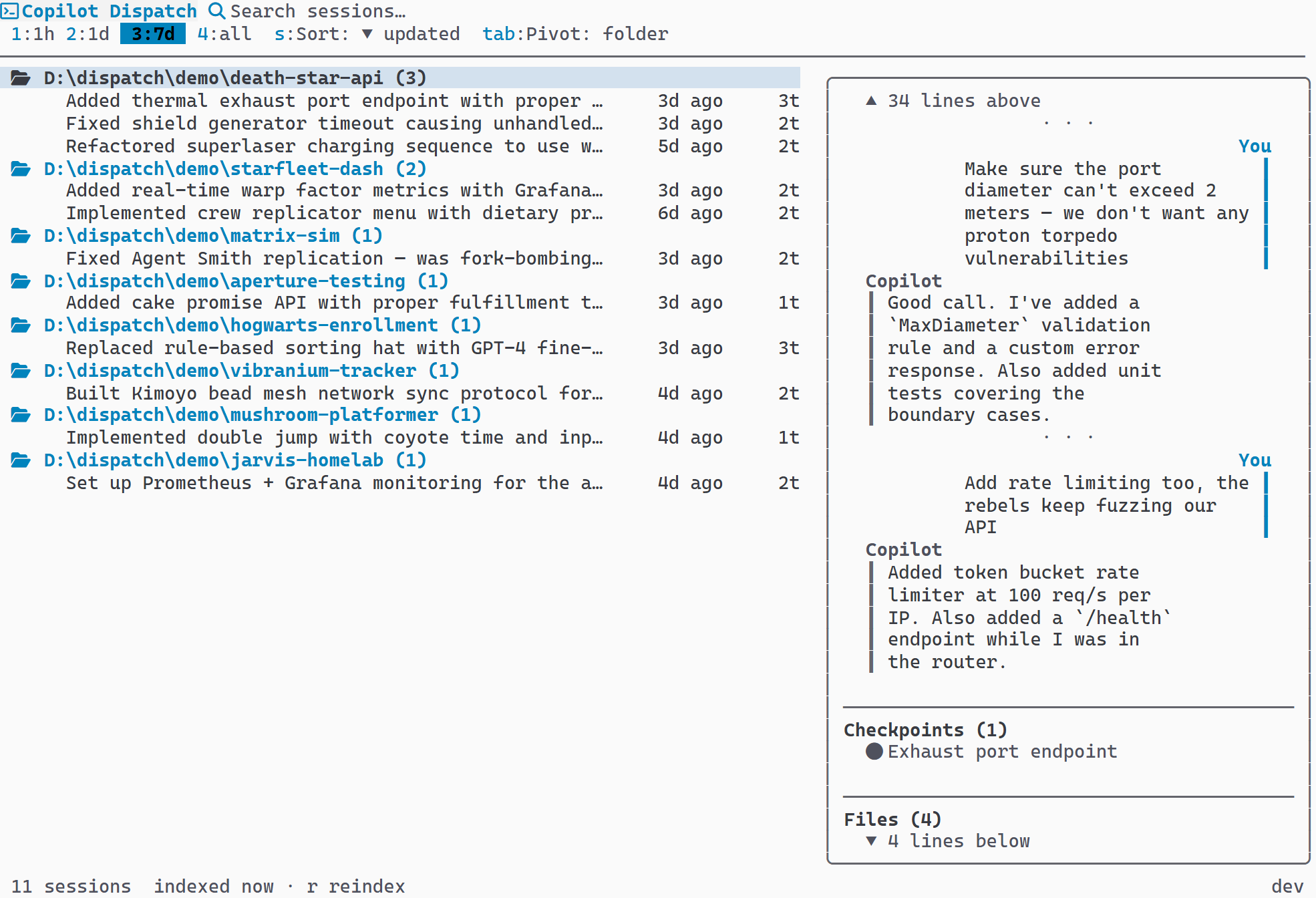Preview panel scrolled to checkpoint details