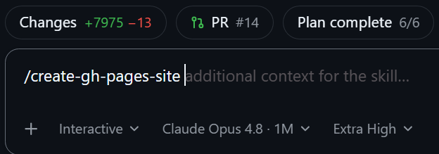 create-gh-pages-site preview