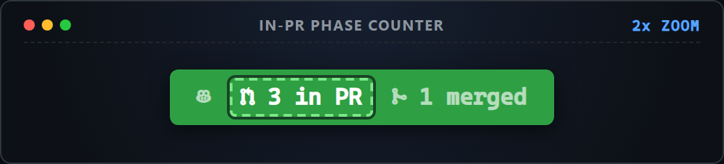 Up-close screenshot of subagents in PR counter token
